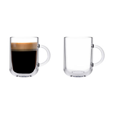 Pasabahce Koffie/thee glazen - 2x stuks - glas - 330 ml product