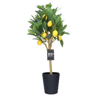 Bellatio design Kunst citrus boom in pot - citroen - 70 cm product