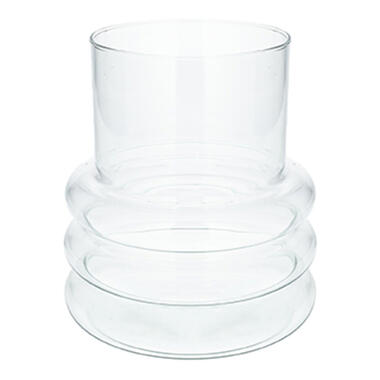 Bloemenvaas Sicily - transparant glas - D19 x H21 cm - decoratieve vaas product