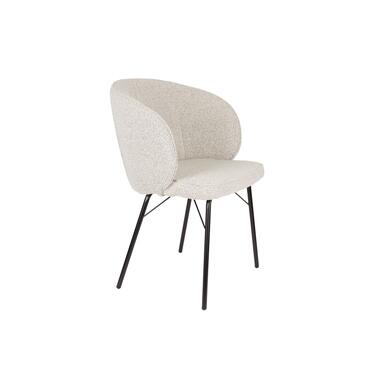 Housecraft Joa Eetkamerstoelen Bouclé Beige - Set van 2 product