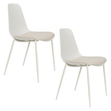 Housecraft Jeffrey Eetkamerstoelen Wit - Set van 4 product