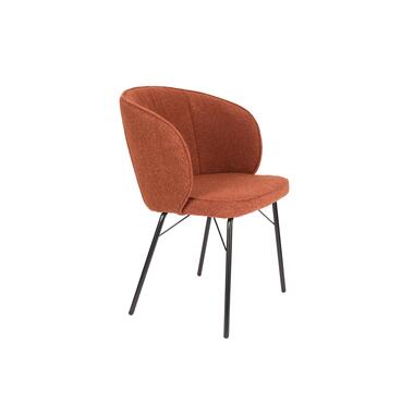 Housecraft Joa Eetkamerstoelen Bouclé Terra - Set van 2 product