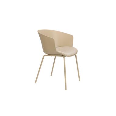 Housecraft Jessica Eetkamerstoelen armleuning Beige - Set van 4 product