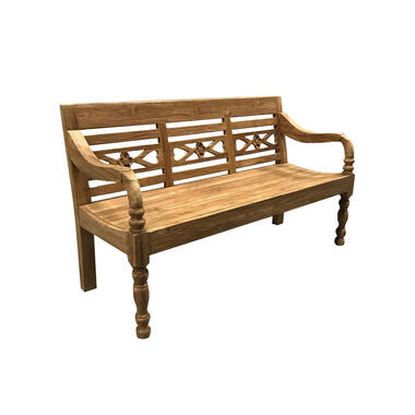 Livingfurn - Tuinbank Station Kasar - 150x90x55 cm - Teakhout