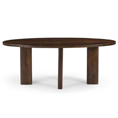 Eettafel Ovaal 240cm - Donkerbruin Mangohout - Sydney product