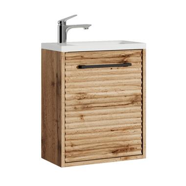 Badplaats Toiletmeubel Etna 40 x 22 cm - Eiken - Fonteinmeubel met Wastafel product