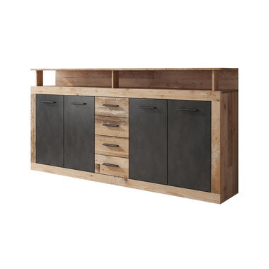 Meubella Dressoir Lavina - Grijs - Old wood - 190 cm product