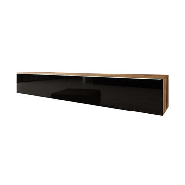 Meubella TV-Meubel Dixon - Zwart - Eiken - 180 cm product