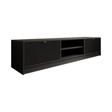 Meubella TV-Meubel Tavares - Zwart - 180 cm product