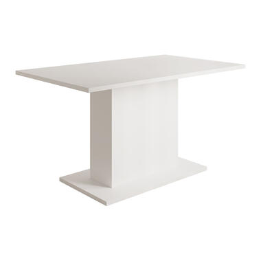 Meubella Eetkamertafel Tova - Wit - 138 cm product