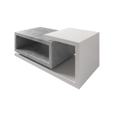 Meubella Salontafel Bello - Beton - Wit - 120 cm product