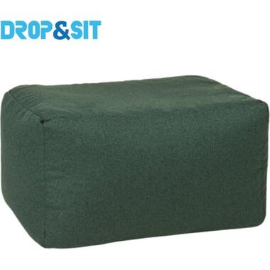 Parya - Poef Duurzaam - 100% Gerecyclede Petflessen - Groen - 55x75x45cm product