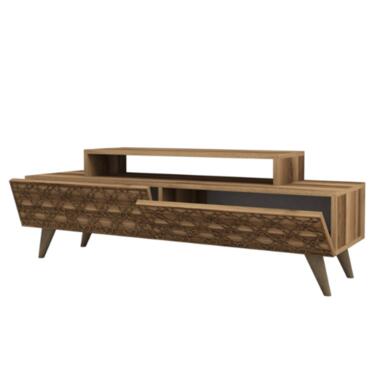 Emob Walnoot TV-meubel - Woody Mode - 140 cm Breedte - 100% Melamine product