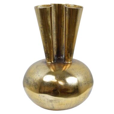 LOFT42 Tira Tulpenvaas - 3 Toeters - Antique Goud - Aluminium product