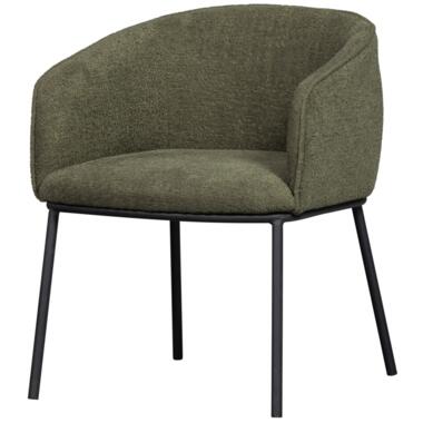 WOOOD Leon Eetkamerstoel - Bouclé - Forest Green - 77x61x63 product