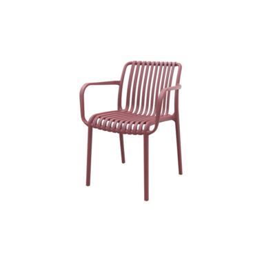 Stripe stapelbare tuinstoel - Maroon purple product