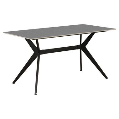 Eettafel Grace marmerlook grijs 150 x 80 x 76 cm product