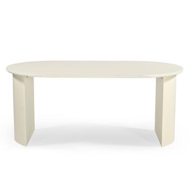 Eettafel Ovaal 180cm - Beige Betonlook - Demy product