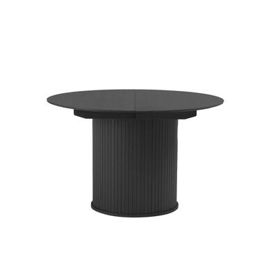 Eettafel Rond Zwart - Uitschuifbaar - Ø120-167cm - Nola product