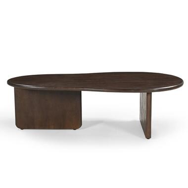 Salontafel Organisch 130cm - Donkerbruin Mangohout - Sira product