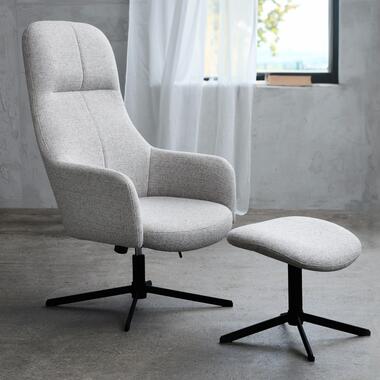 Fauteuil Naturel - Incl. Voetenbank - 67x78x116,5cm - Manning product