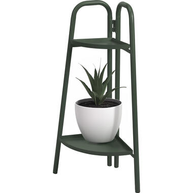 Pro Garden Plantenrek - donkergroen - metaal - 26 x 26 x 70 cm product