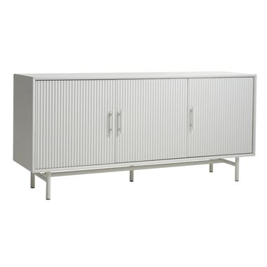 Dressoir Greige Metaal/MDF - 3-Deuren - 160x45x75cm - Palma product