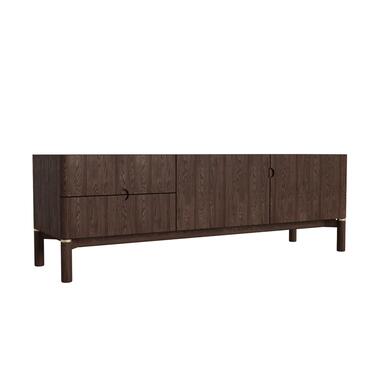 Tv-Meubel Donkerbruin Eikenhout - 160x46x55cm - Arun product