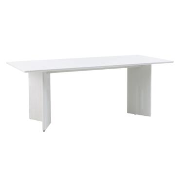 Eettafel Rechthoek 200cm - Greige MDF - 90x200x75cm - Palma product