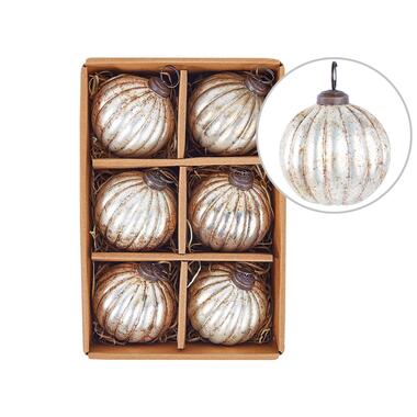 IVOIRE - Kerstballen set van 6 - Zilver - Glas product