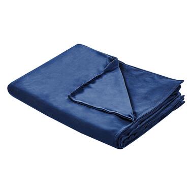 RHEA - Verzwaringsdeken hoes - Donkerblauw - 120 x 180 cm - Polyester product