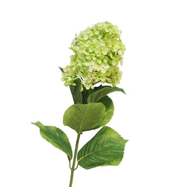 Bellatio Design Kunstbloem Hortensia - 85 cm - lichtgroen product