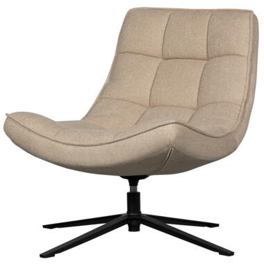 WOOOD Maudi Draaifauteuil - Polyester - Naturel - 84x74x86 product