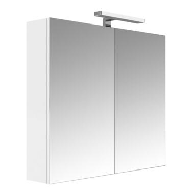 Allibert Spiegelkast Juno - 80 cm 2 deurs glanzend wit product