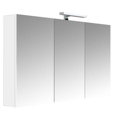 Allibert Spiegelkast Juno - 120 cm 3 deurs glanzend wit product