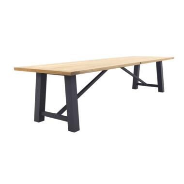 Vdgarde - Keltex tuintafel - teak/aluminium - antraciet - 330x101 cm. product