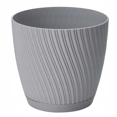 Form Plastic Plantenpot - kunststof - platina grijs - D23 x H21 cm product