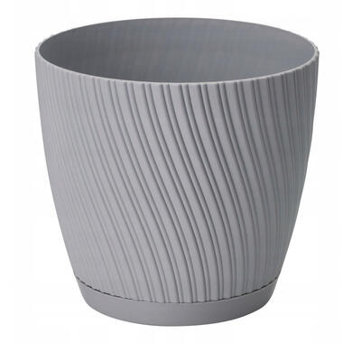 Form Plastic Plantenpot - kunststof - platina grijs - D13 x H12 cm product