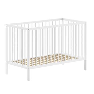 Vipack Babybed Dino - 60 x 120 cm - verstelbaar - wit dennenhout product