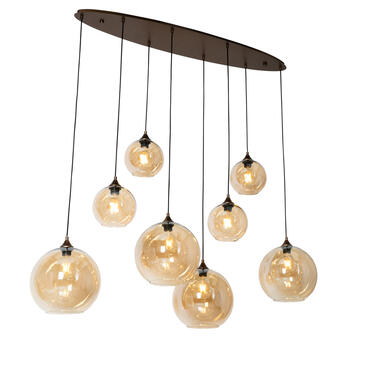 Qazqa hanglampen sandra goudkleurig e27 product