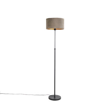 Qazqa vloerlampen parte fl taupe e27 product