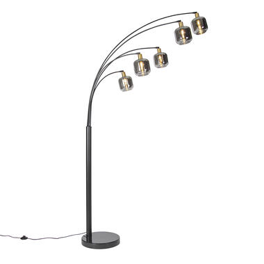 Qazqa vloerlampen zuzanna grijs e14 product