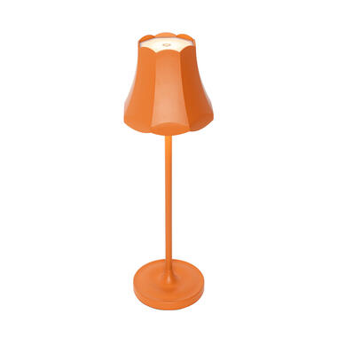 Qazqa tafellampen granny retro oranje geïntegreerde led product