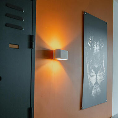 Qazqa wandlampen arles wit g9