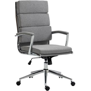 CLP Bureaustoel Cleveland chroom Frame - Stof - grijs product