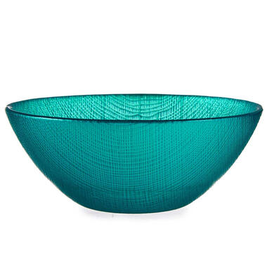 Vivalto schaaltjes/kommetjes - glas - turquoise blauw - D15 cm product