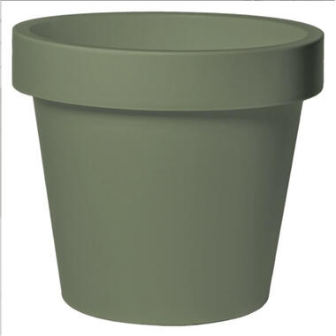 Mega Collections Plantenpot/bloempot - kunststof - groen - D35 cm product