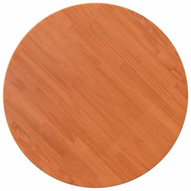 vidaXL Tafelblad rond Ø80x2,5 cm massief grenenhout wasbruin product