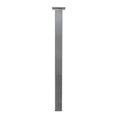 RVS Geborsteld Tafelpoot Vierkant - Zilver - 50 x 50 x 720 mm product