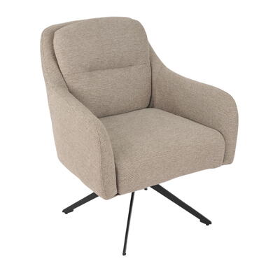 Fauteuil Draaibaar - Stof Taupe - 75x70x85cm - Matthias product